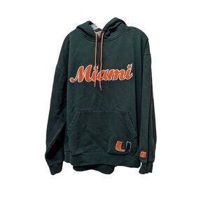 Vintage Miami Hoodie RUSSELL Sweatshirt NFL Embroidered ARGE Dolphins XL